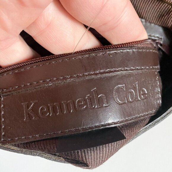 Vintage Kenneth  Cole New York 90s Minimalist Dark Chocolate Brown Shoulder Bag - Picture 12 of 12